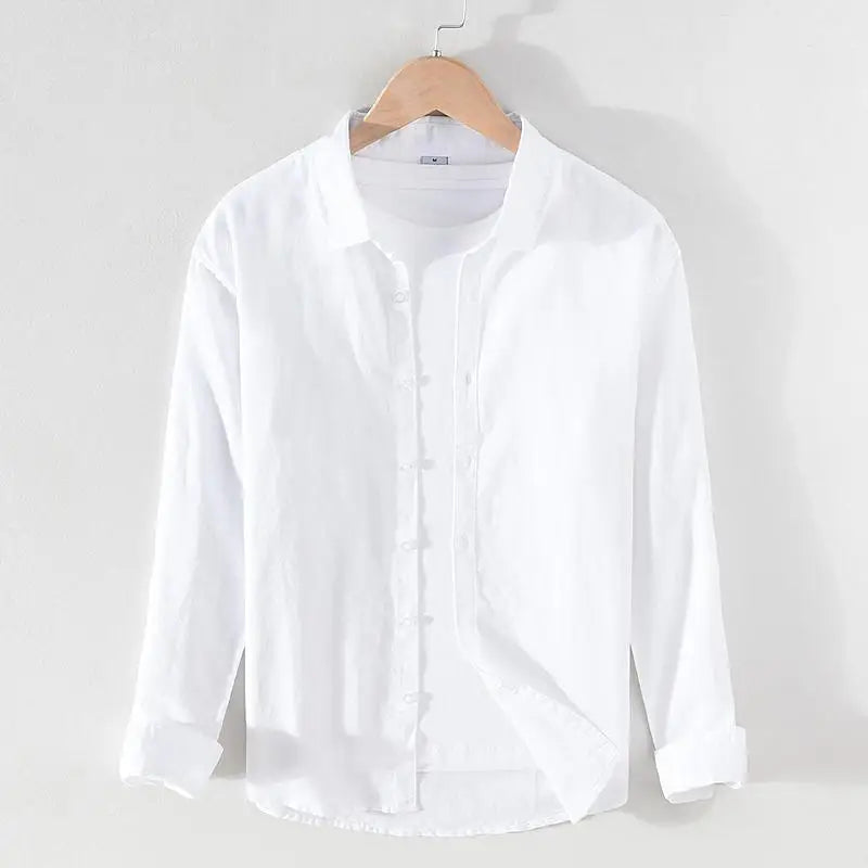 Camisa Masculina Casual Básica Hings com Algodão