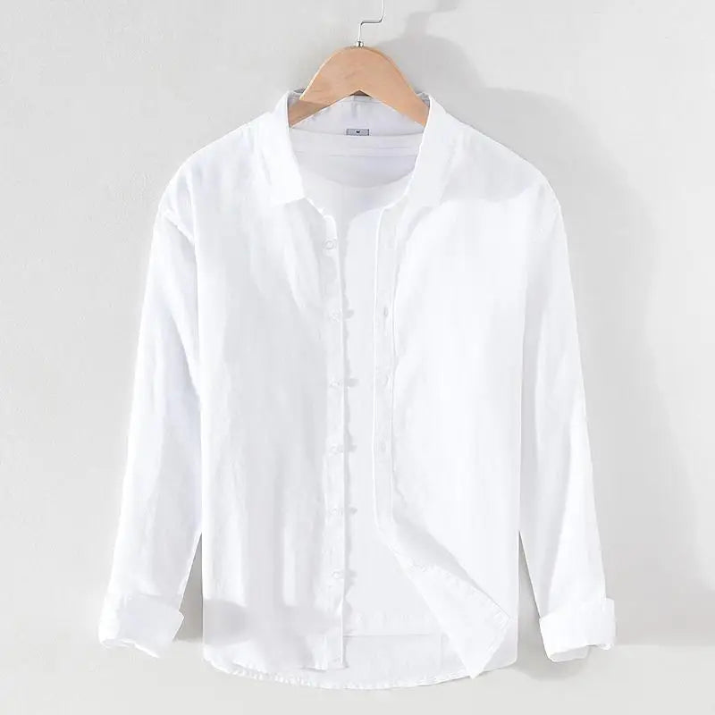 Camisa Masculina Casual Básica Hings com Algodão