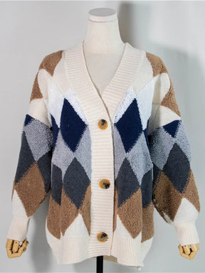 Cardigan Xadrez Feminino