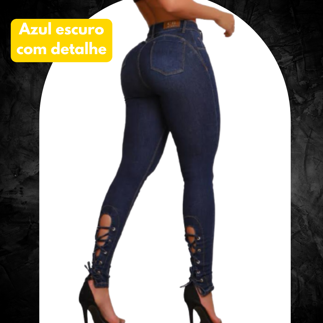 Kit 6 Calças Jeans Modeladoras + Cinto Fivela Argola Dupla de Brinde APENAS HOJE - Loja Use Luce