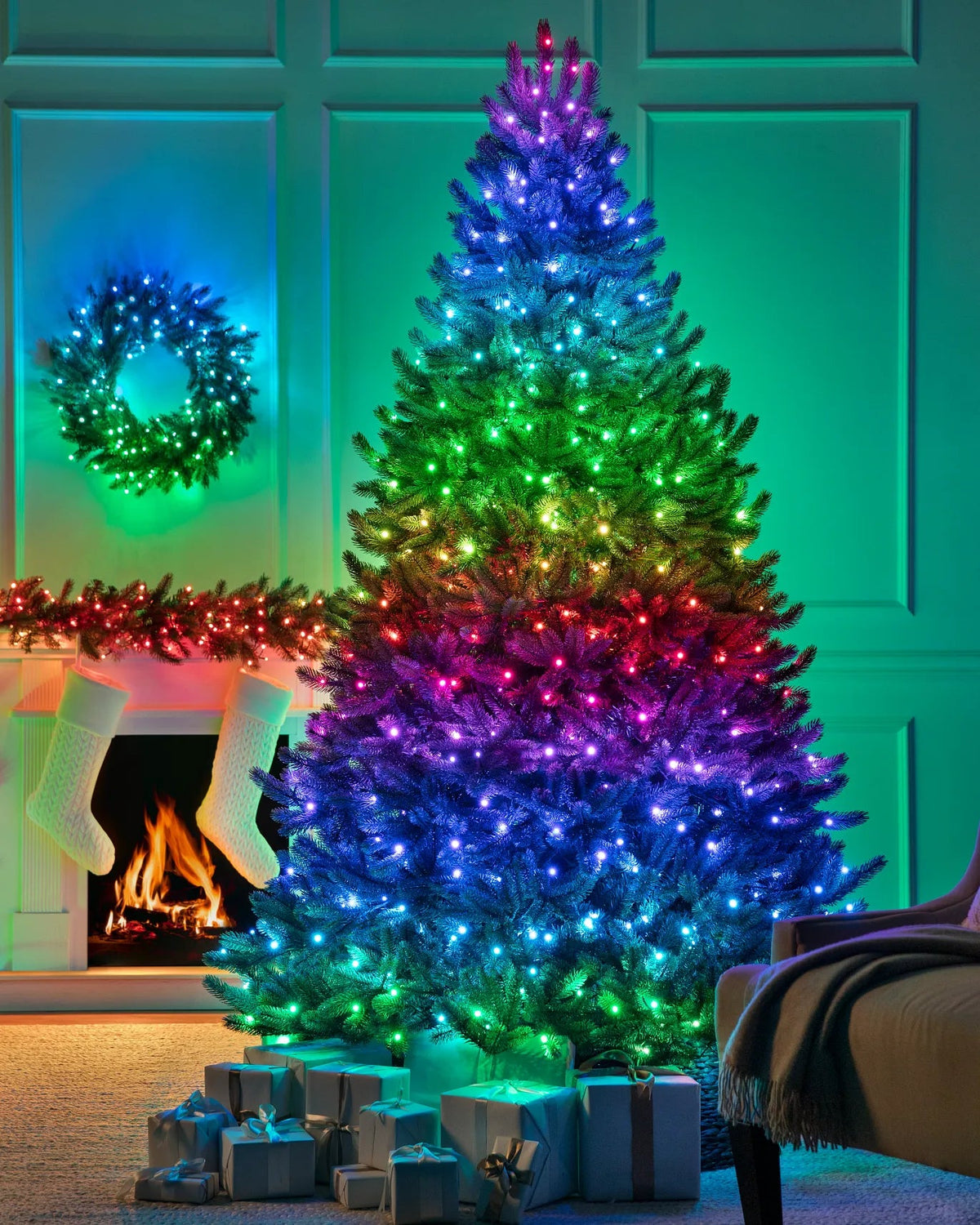 Árvore de Natal Vermont RGB Colorida com LED - Natal Use Luce ( PROMOÇÃO FINAL DE ANO )