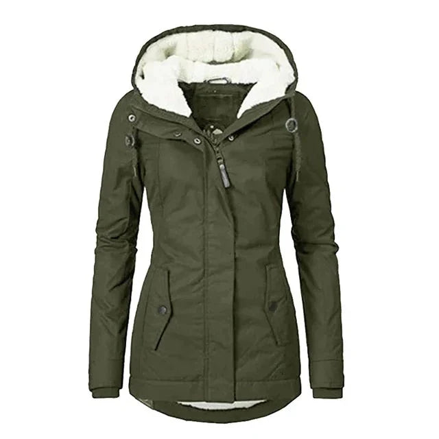 Jaqueta Parka Feminina Forrada com Lã para Inverno Glacier  - ( PROMOÇÃO FINAL DE ANO )